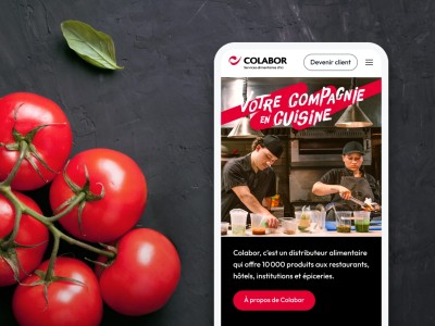 Projet de refonte du site web de l’entreprise de distribution alimentaire Colabor.