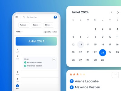 Éléments de l'Interface du portail de la Fondation À deux pas de la réussite