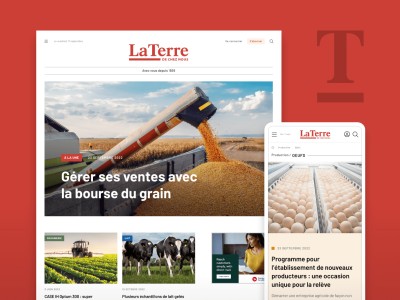 Projet de refonte du site web de La Terre de chez nous.