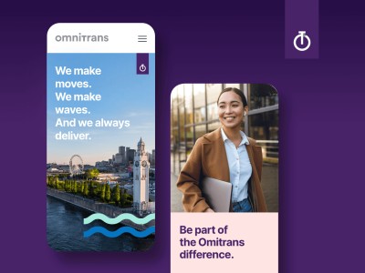 Projet de refonte du site web corporatif d'Omnitrans.