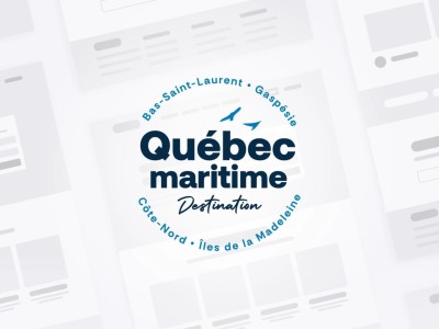 Projet de stratégie numérique avec maquettes filaires et cahier de charge pour Québec maritime.