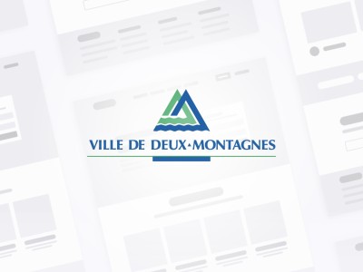 Projet de stratégie numérique avec maquettes filaires et cahier de charge pour Ville de Deux-Montagnes.